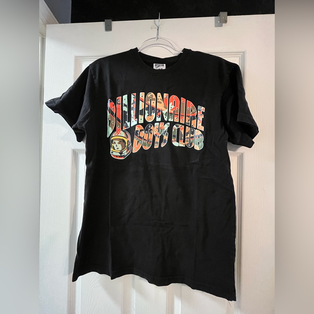 Billionaire Boys Club Black Tee with Multicolor Logo